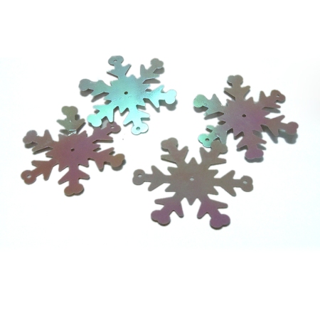 Plastic Paillette Sequin Christmas Snowflake Links